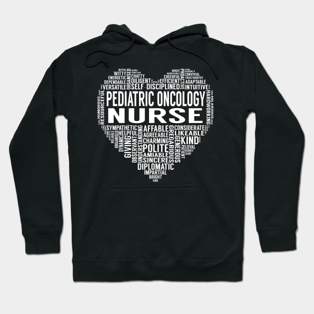 Pediatric Oncology Nurse Heart Hoodie by LotusTee